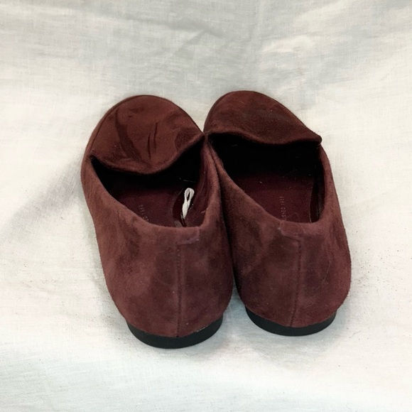 Gap Women's Burgundy/Wine Genuine Suede Leather Slip on Loafer - Picture 5 of 12